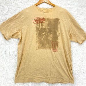CPG Men's Casual Beige Short Sleeve Darth Vader 30 Years Graphic T-Shirt 2XL